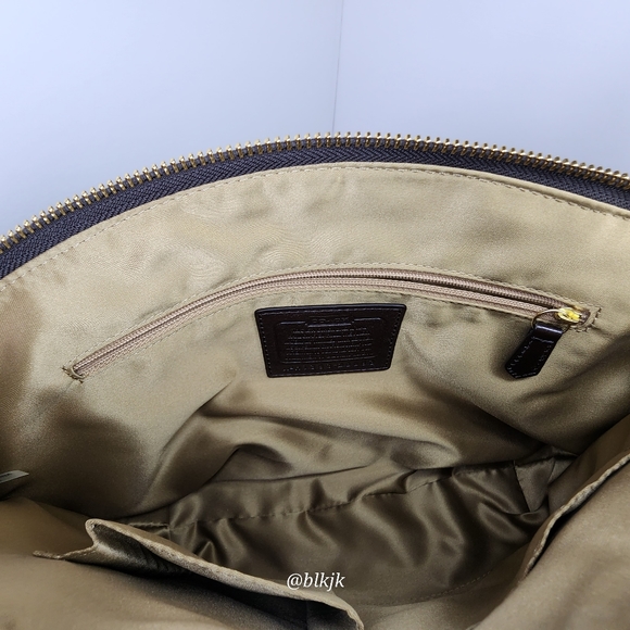 Coach Madison Kelsey Zebra Print Canvas Satchel With  Leather Trim *Brown* - Picture 11 of 16